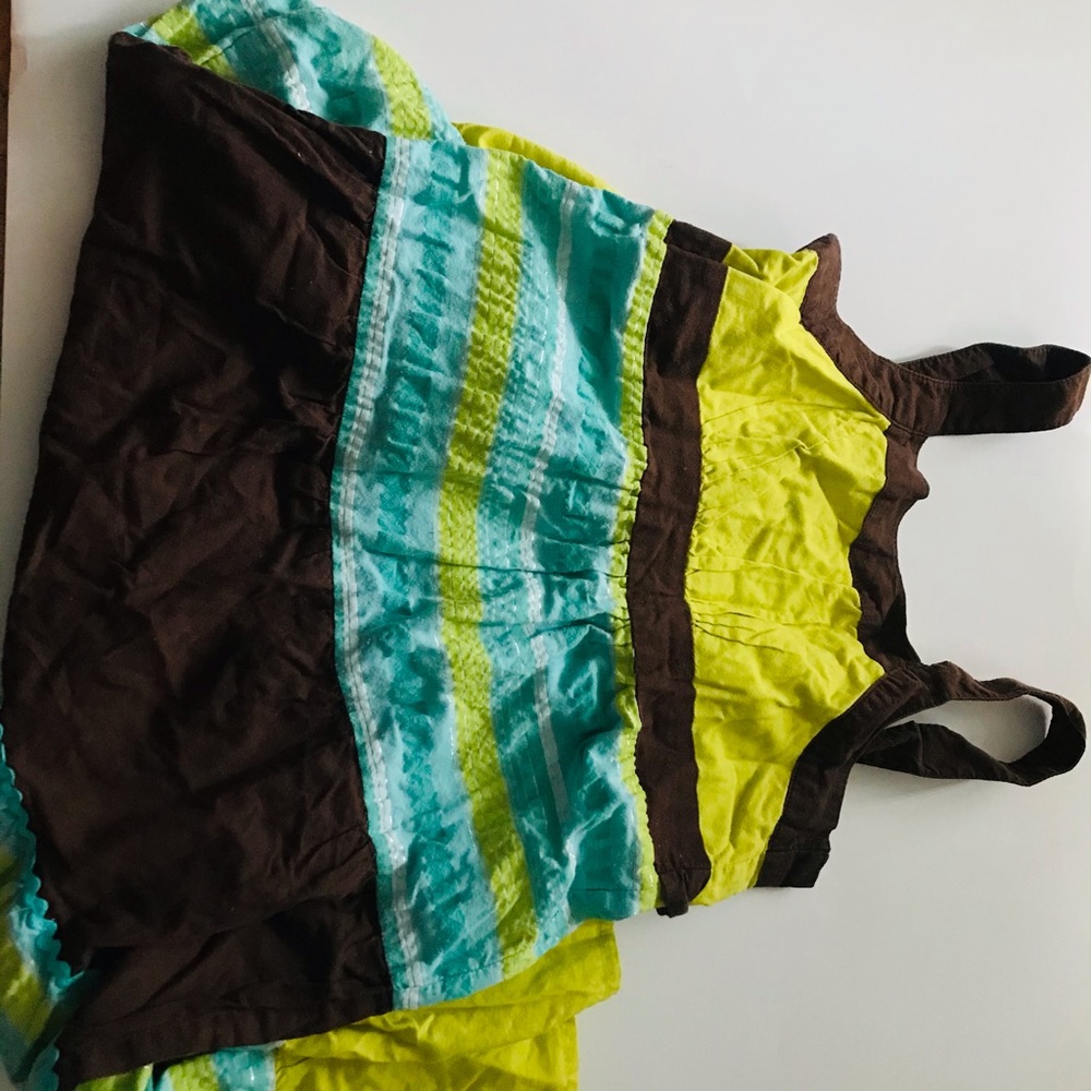 Strapped long girl kid dress